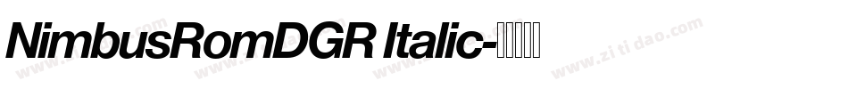 NimbusRomDGR Italic字体转换